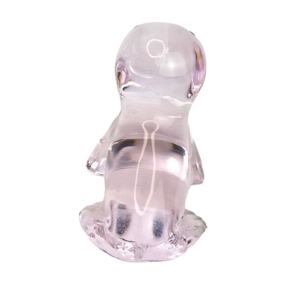 Set Of 2 Oneida 24% Lead Crystal Pink Teddy‎ Bear & Seal Figurine Paperweights - Picture 9 of 15